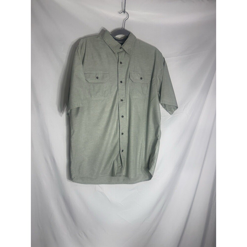 Wrangler Men's Light Green Short Sleeve Button Down Shirt Sz M